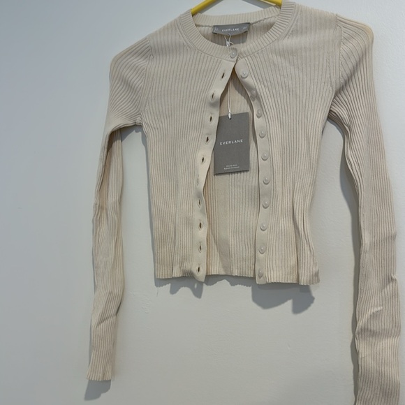 NWT CREAM EVERLANE TOP - Picture 3 of 6